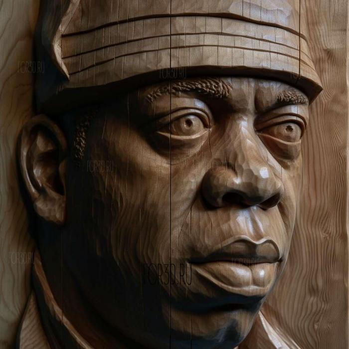 Jay Z Portrait 3 stl model for CNC